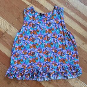 Jones New York Sleeveless Floral Top 2X